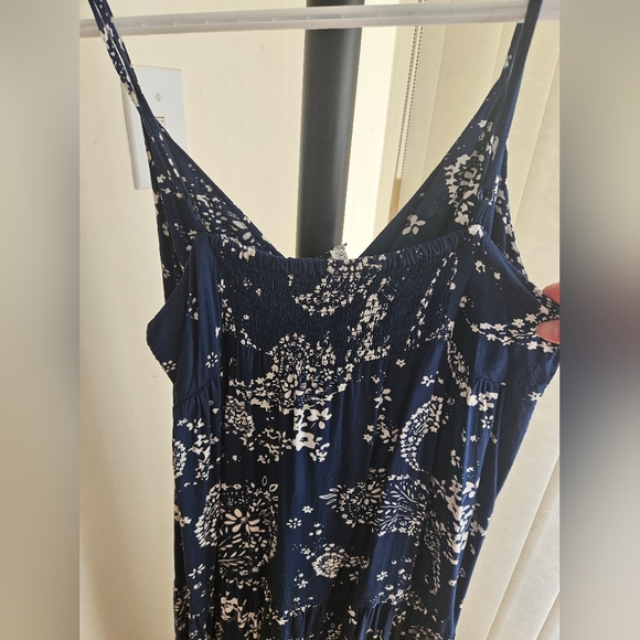 Navy blue maxi dress, worn twice - Picture 5 of 7